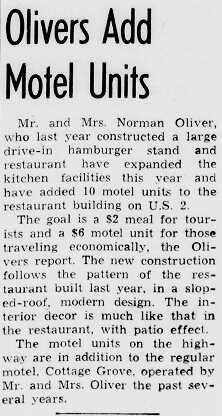 Nor-Mad Motel - June 8, 1963 Expansion (newer photo)